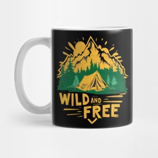 Wild and Free Camping Hiking Mug